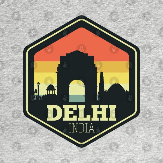 Delhi India Skyline by Krishnansh W.